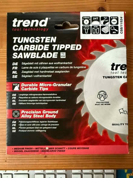 Photo of free 115mm Circular Saw Blade (Cutteslowe OX2) #1