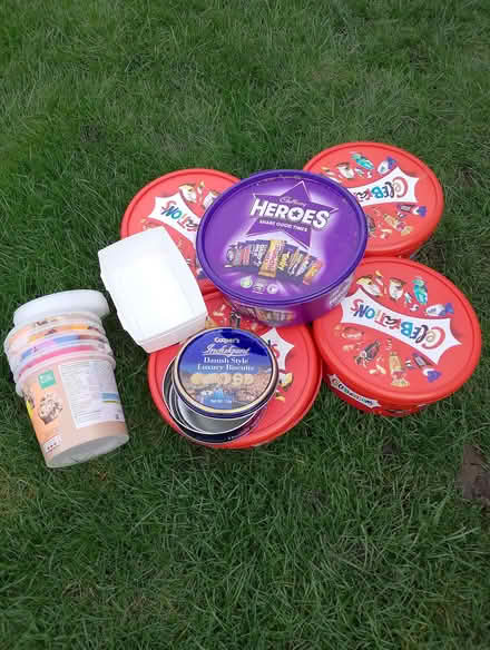 Photo of free empty containers ideal for storage in kitchen or garage (Tolworth KT5) #1