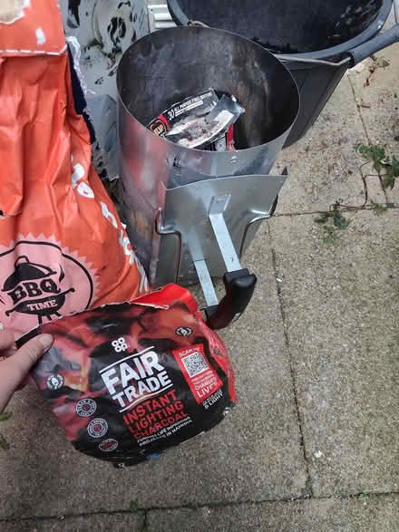 Photo of free Charcoal chimney and briquettes (NW2 2AU) #3