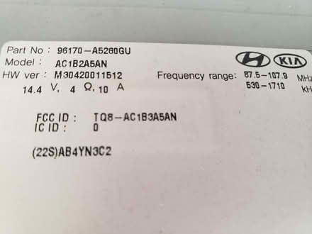 Photo of free Hyundai stereo 96170-A5260GU (Elmhurst near Berens Park) #3