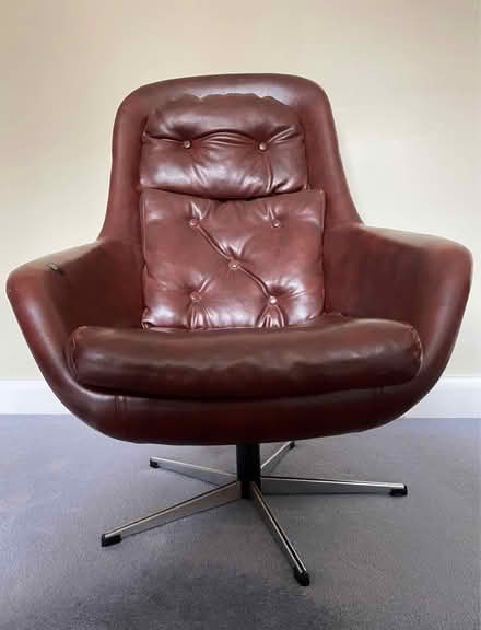 Photo of free Large swivel brown armchair (N10 near Colney Hatch Lane) #2