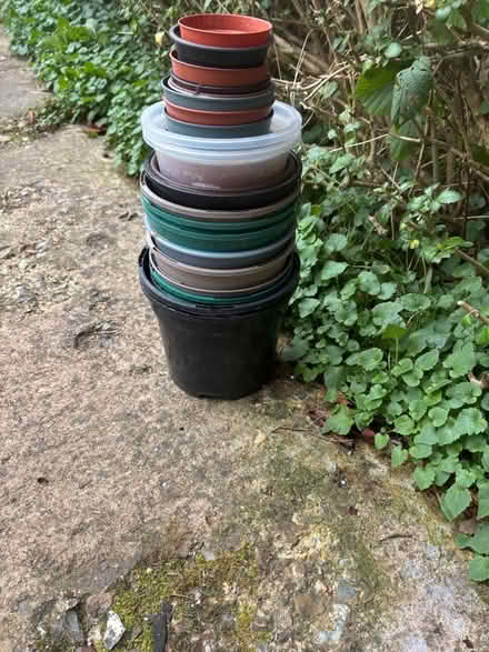 Photo of free 20+ plastic pots - different sizes (Lemsford AL8) #1