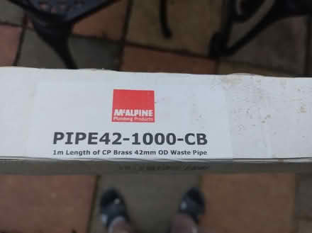 Photo of free Chrome plated brass waste pipe (Seaford, East Sussex) #2