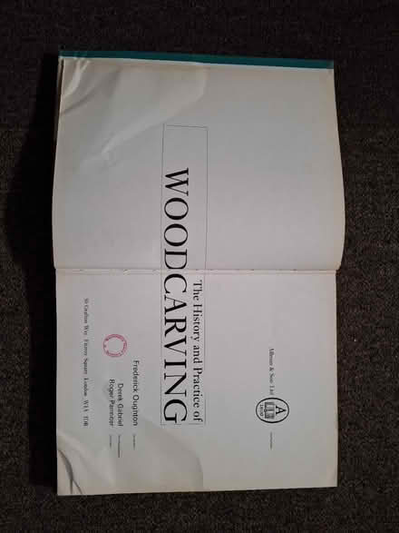 Photo of free Wood carving book (Maidstone town center ME15) #2