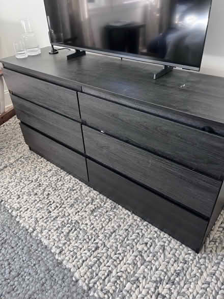 Photo of free Malm 6-Drawer Dresser: Black-Brown (Strawberry Mansion) #2