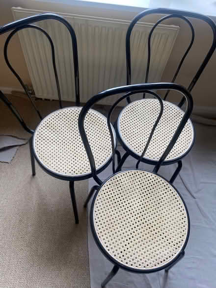 Photo of free 3 metal chairs (Woodside CR0) #1