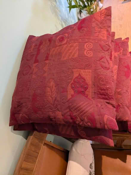 Photo of free 6 burgundy cushions (Liphook GU30) #2