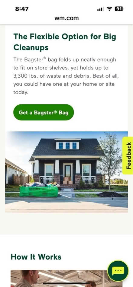 Photo of free Bagster: Holds 3300 lbs of debris (Kingston, NY) #2