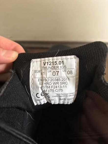 Photo of free Steel Toe Cap Boots Size 7 (Catford South SE12) #3