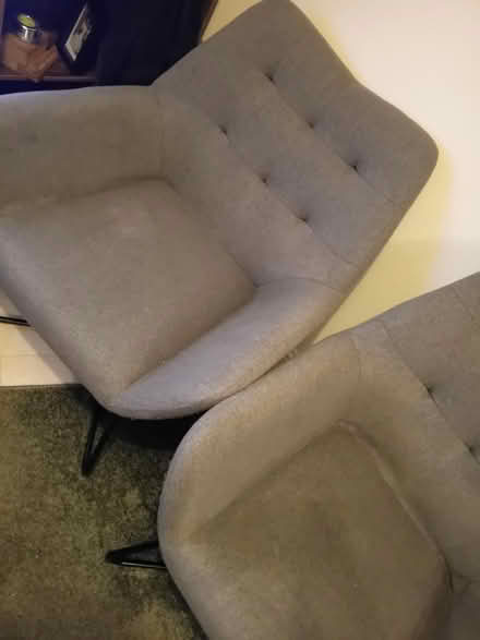 Photo of free 2 grey armchairs (MK41) #1