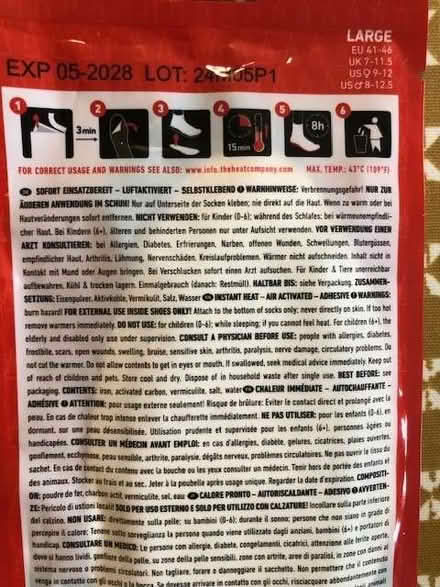 Photo of free Insole Foot Warmers (Wheatley OX33) #2