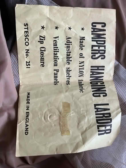 Photo of free Campers hanging larder (TW12 - Hampton Hill) #1