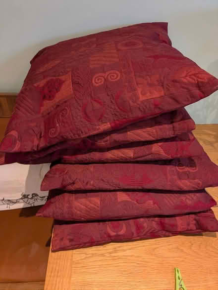 Photo of free 6 burgundy cushions (Liphook GU30) #1