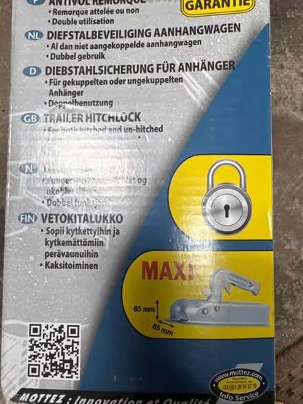 Photo of free Trailer hitch lock (Kings Park, FK8 2HY) #2