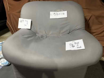Photo of free Comfy gray chair (Penitencia Creek San Jose) #1