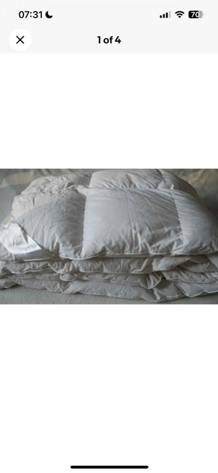Photo of free Duck feather duvet (Kirkby lonsdale) #1