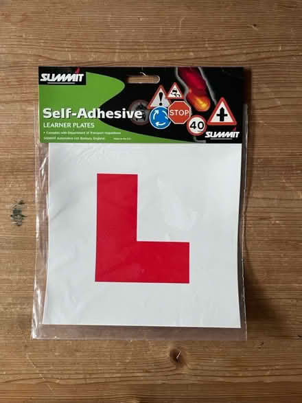 Photo of free Self adhesive learner plate (TW12 - Hampton Hill) #1