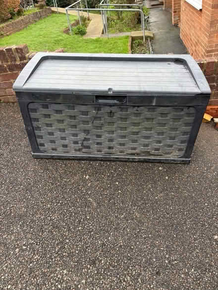 Photo of free Black plastic storage box (hastings TN34) #1