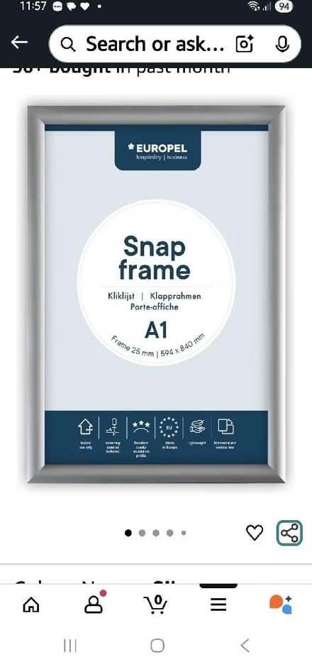 Photo of free A1 snap frame (Henley-on-Thames RG9) #1