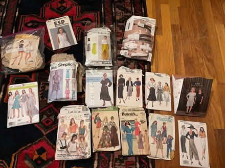 Photo of free Box of women’s sewing patterns (Shoreline) #2