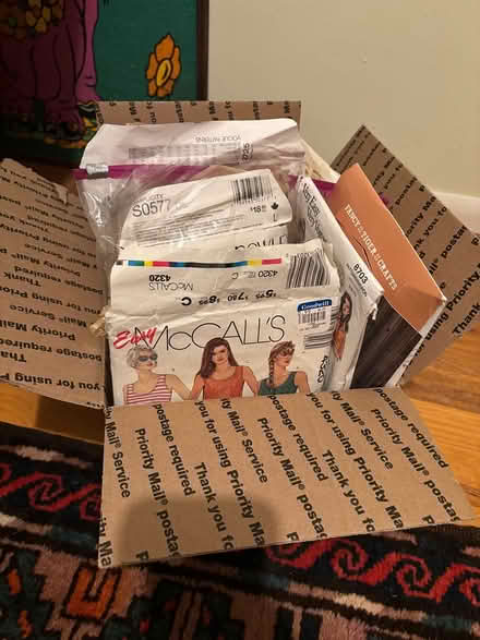 Photo of free Box of women’s sewing patterns (Shoreline) #1
