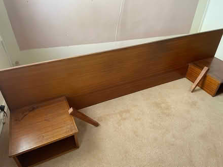 Photo of free Headboard and bedside shelves (Dundrum, Dublin 14) #1