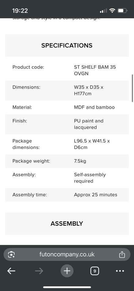 Photo of free Futon Company Ladder Shelf (Gallows Bridge EX1) #2