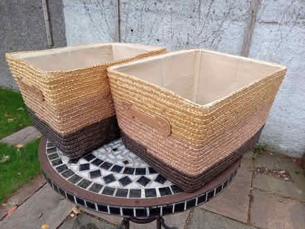 Photo of free 2 storage baskets (Salthill & Monkstown DART) #1