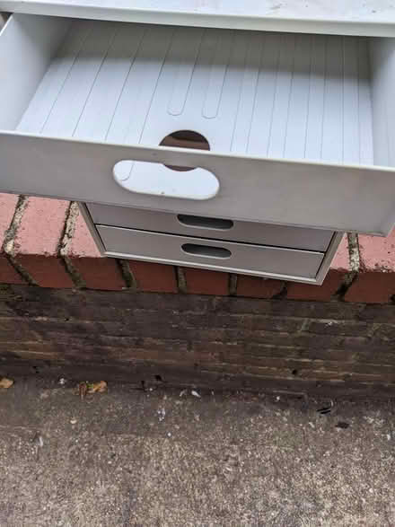 Photo of free Small plastic filing drawers (Throop) #1