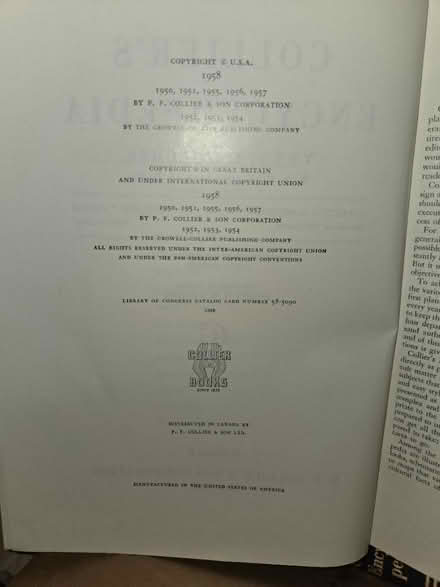Photo of free Collier's complete Encyclopedia (West Chester, near hospital) #3