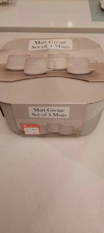 Photo of free 8 grey mugs brand new (Billinge WN5) #1