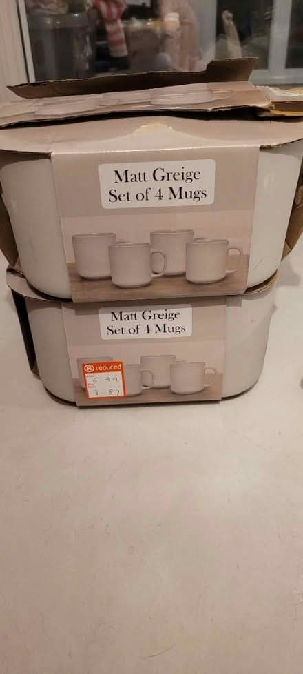 Photo of free 8 grey mugs brand new (Billinge WN5) #2