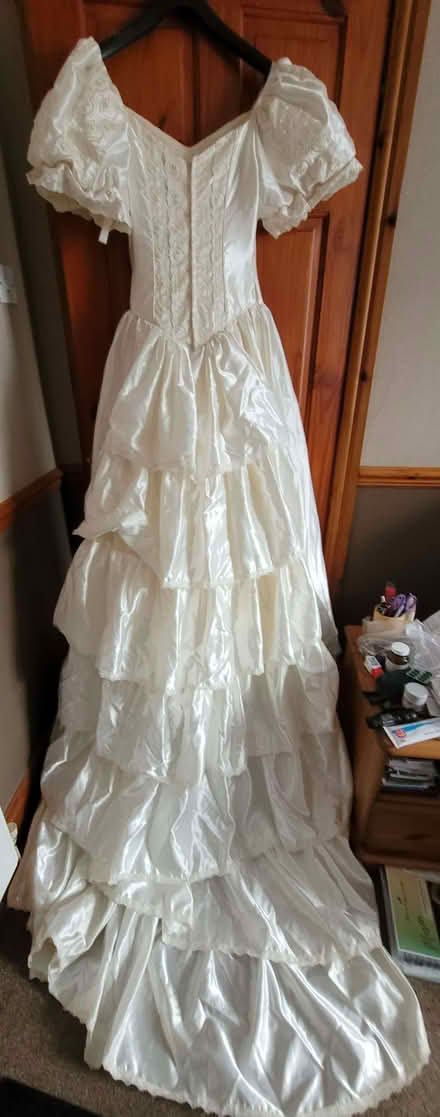 Photo of free Satin Dress with trail (Oxton Village CH42) #2