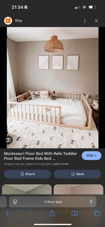 Photo of Floor bed frame (Morden SW20) #1