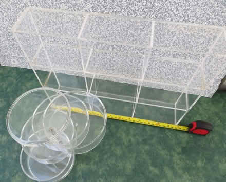 Photo of free swinging nick nack box display cubby hole storage ~ gu16 fri (GU16) #2