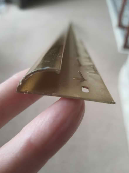 Photo of free Gold coloured carpet threshold (Stroud central) #2