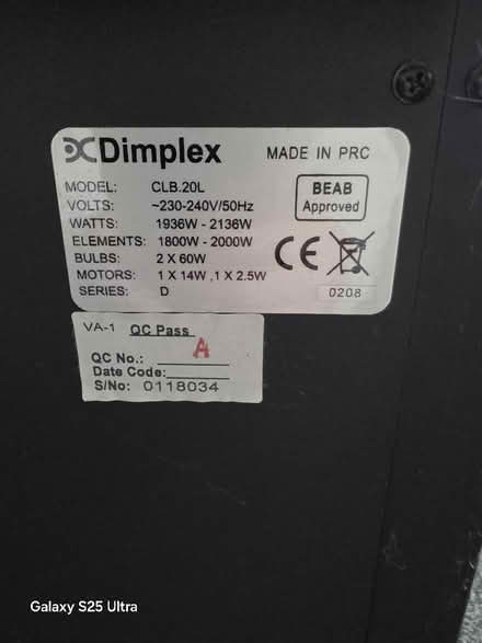 Photo of free Electric room heater (Seaton Delaval NE25) #3