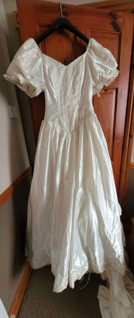 Photo of free Satin Dress with trail (Oxton Village CH42) #1
