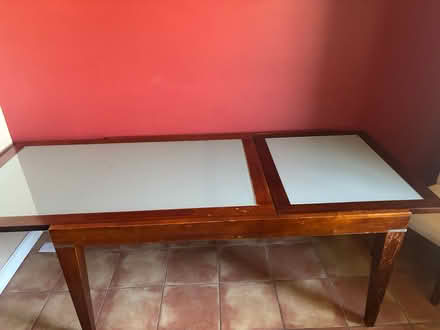Photo of free Dining room table and 2 chairs (North Arlington, NJ) #2