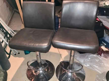 Photo of free Gas lift bar stools dark brown (Worcester WR4) #1