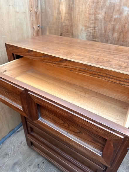 Photo of free Tall wood dresser (Woodridge) #2