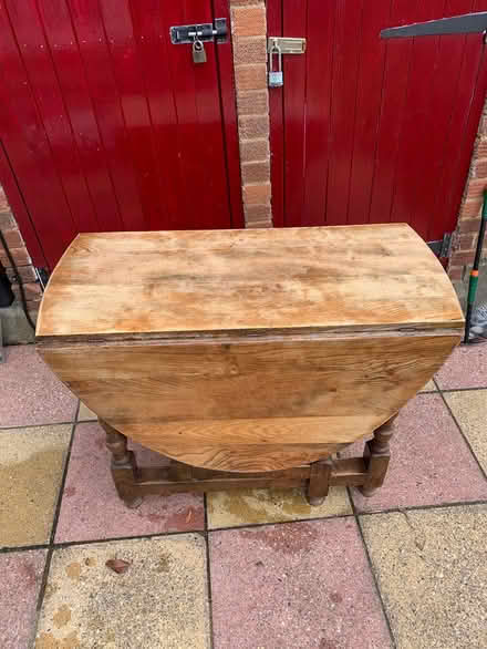 Photo of free Solid oak drop leaf table (Northwood HA6) #1