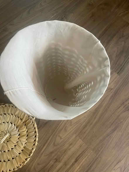Photo of free Bamboo laundry basket with liner (Alki point) #2