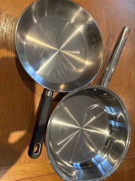 Photo of free Two Stainless Steel Frying Pans (Witham CM8) #1