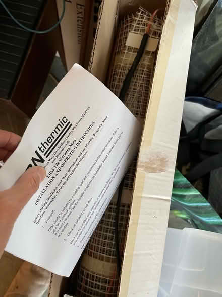 Photo of free Under floor heating mesh - small room (Shoreham-by-Sea BN43) #2