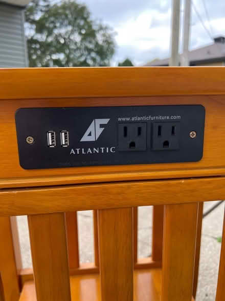 Photo of free Small Endtable w/ built-in outlet (Lombard) #3