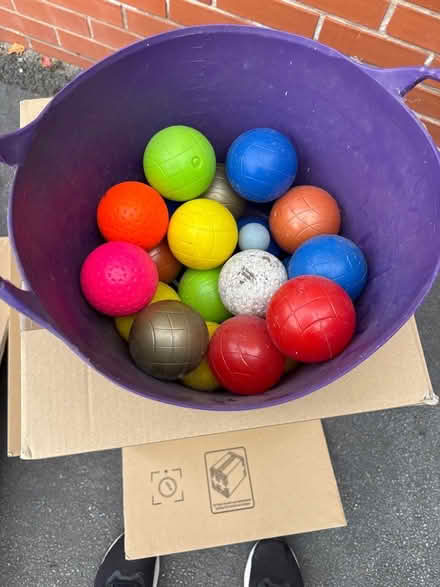 Photo of free Tub of plastic balls (Cheshire West and Chester CW9) #1