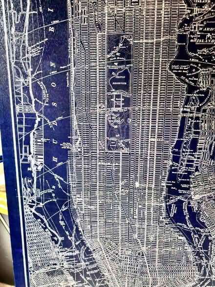 Photo of free New York Map canvas art (Droylsden M43) #3