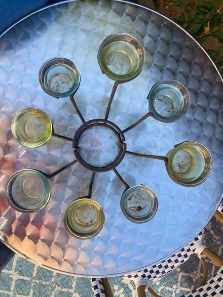 Photo of free outdoor patio table candle holder (Concord) #1