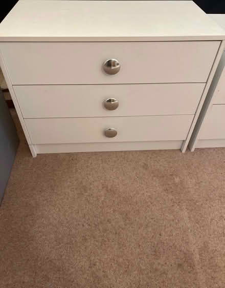 Photo of free 2 white chests of drawers (Southport) #1